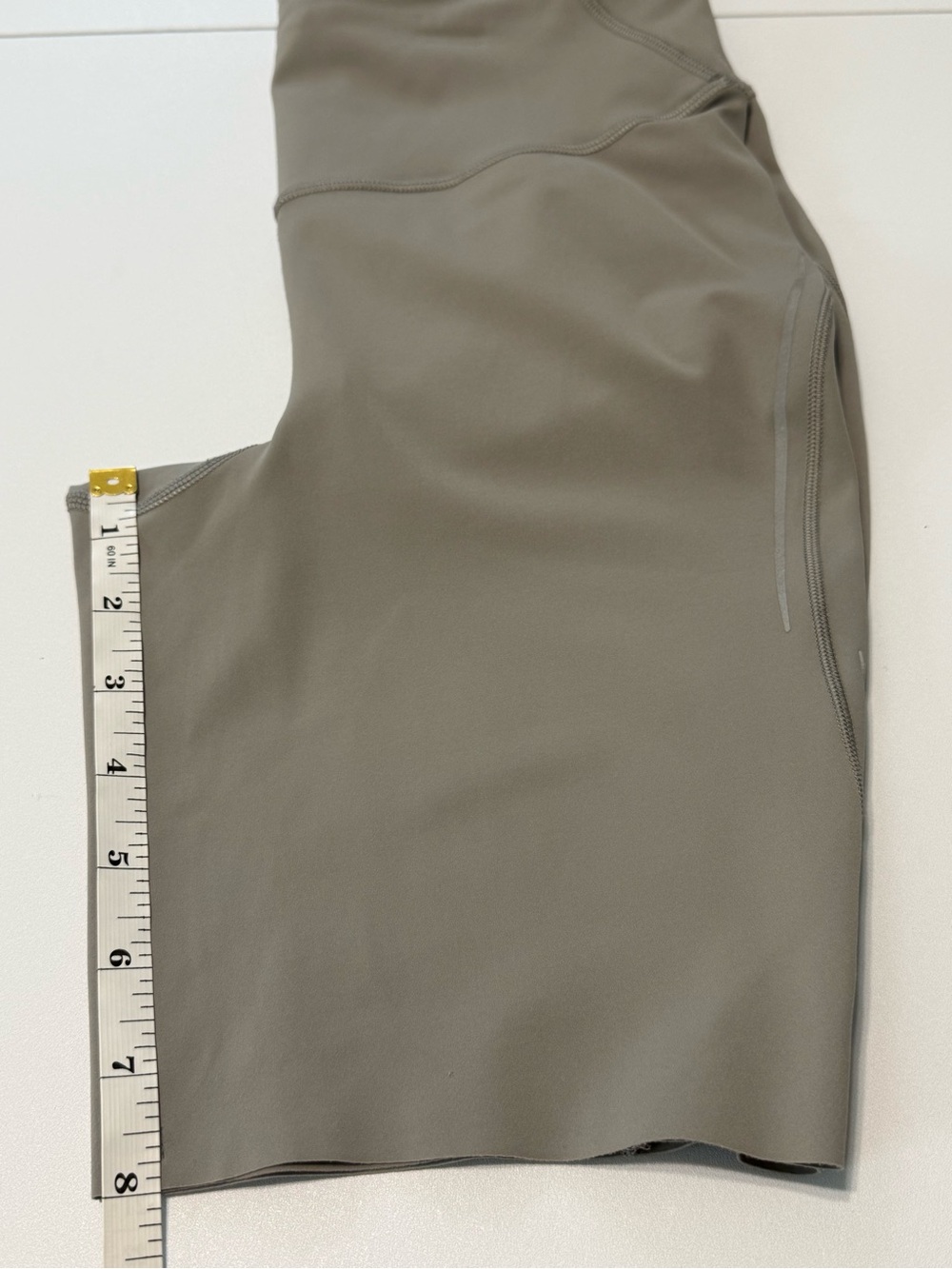 lululemon Base Pace High Rise Reflective Shorts 8” Athletic Gray Size 6 - Picture 10 of 13